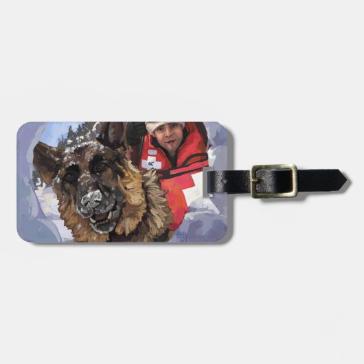 Zoeken en redden bagagelabel (Voorkant horizontaal)