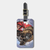 Zoeken en redden bagagelabel (Voorkant verticaal)