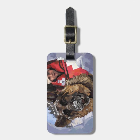 Zoeken en redden bagagelabel (Voorkant verticaal)