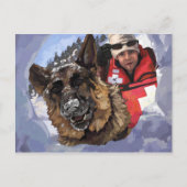 Zoeken en redden briefkaart (Voorkant)