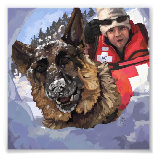 Zoeken en redden foto afdruk (Voorkant)