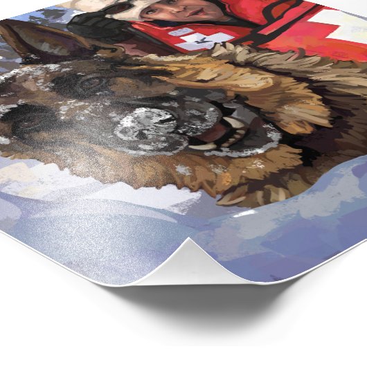 Zoeken en redden foto afdruk (Hoek)