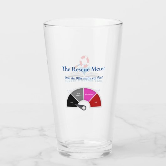 Zoeken en redden in bijbels - Glastrommel Glas (Achterkant)