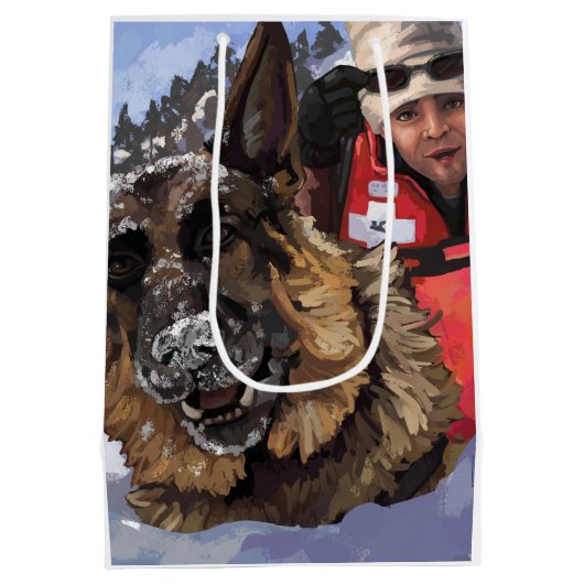 Zoeken en redden medium cadeauzakje (Achterkant)