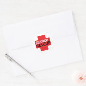 Zoeken en redden ronde sticker (Envelop)