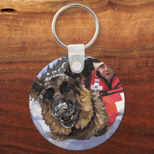 Zoeken en redden sleutelhanger (Voorkant)