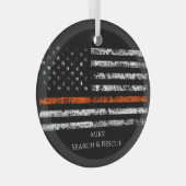 Zoeken en redden Thin Oranje Line Ornament – Cust (Voorkant Rechts)