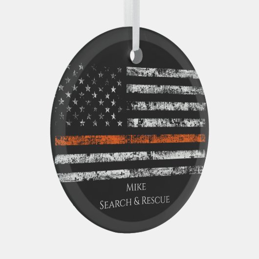 Zoeken en redden Thin Oranje Line Ornament – Cust (Voorkant Rechts)
