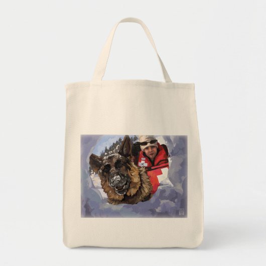 Zoeken en redden tote bag (Voorkant)