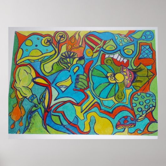 zoeken en zoeken poster (Voorkant)