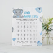 Zoeken in baby [Elephant [blauw] Baby Briefhoofd (Staand voorkant)