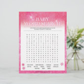 Zoeken in baby Word [Sneeuwroze] Briefhoofd (Staand voorkant)