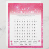 Zoeken in baby Word [Sneeuwroze] Briefhoofd (Voorkant / Achterkant)