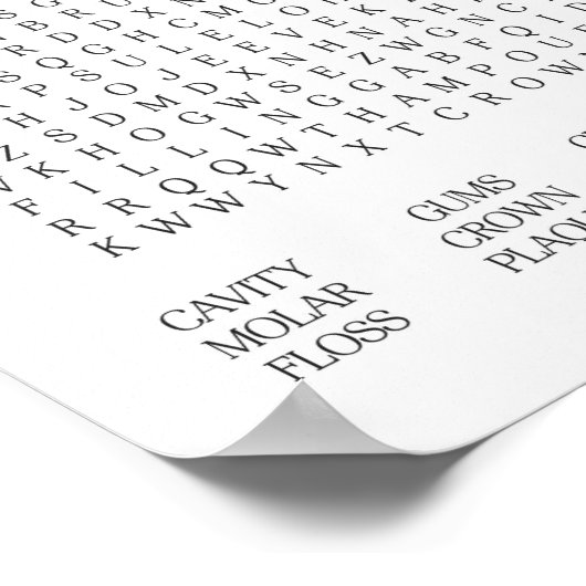 Zoeken in geband Word Poster (Hoek)