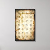 zoeken naar koffiewoorden canvas afdruk (Voorkant)