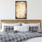 zoeken naar koffiewoorden canvas afdruk (Insitu (Slaapkamer))