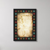 zoeken naar koffiewoorden canvas afdruk (Voorkant)