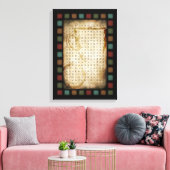 zoeken naar koffiewoorden canvas afdruk (Insitu (Woonkamer))