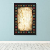 zoeken naar koffiewoorden canvas afdruk (Insitu (Houten vloer))