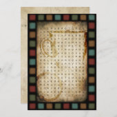 zoeken naar koffiewoorden kaart (Voorkant / Achterkant)