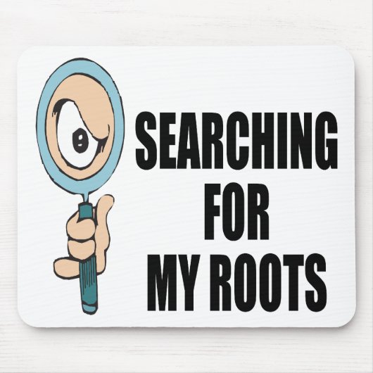 Zoeken naar mijn wortels muismat (Voorkant)