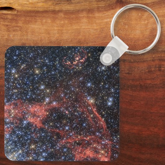 Zoeken naar overlevende van een supernova-explosie sleutelhanger (Achterkant)
