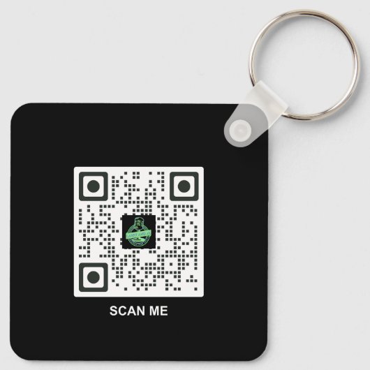 Zoeken naar Waarheid QR Code Sleutelhanger (Achterkant)