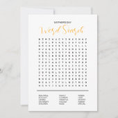 Zoeken op moederdag Word Kaart (Voorkant)