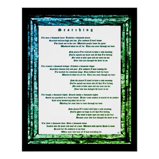 Zoeken Poster (Voorkant)