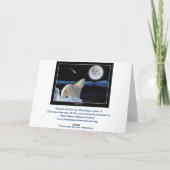 Zoekend IJSBEER II Wenskaart Kaart (Achterkant)