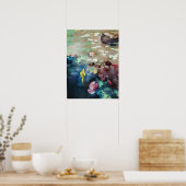 Zoekend licht, Koi wall art, poster, Koi art, Koi Poster (Keuken)