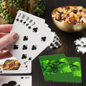 zoekend naar groene speelkaarten (Insitu)