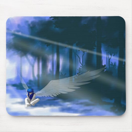 "Zoekend naar licht" Angel Mousepad Muismat (Voorkant)