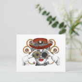 zoekende naar steampunk steampunk kerel briefkaart (Staand voorkant)