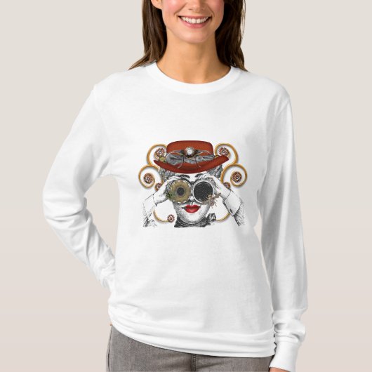 zoekende naar steampunk steampunk kerel t-shirt (Voorkant)