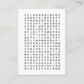 Zoekkaart voor koffie kortingskaartje (Voorkant)