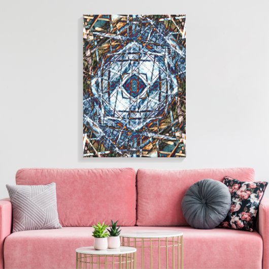 zoeklicht satelliet canvas afdruk (Insitu (Woonkamer))