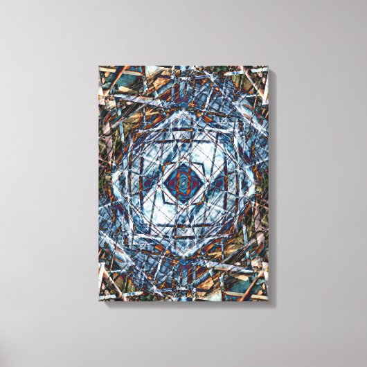 zoeklicht satelliet canvas afdruk (Voorkant)