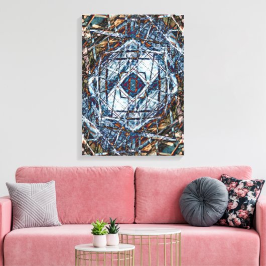 zoeklicht satelliet canvas afdruk (Insitu (Woonkamer))