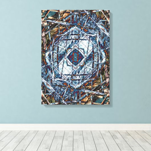 zoeklicht satelliet canvas afdruk (Insitu (Houten vloer))