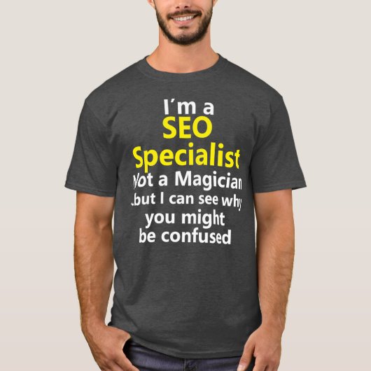 Zoekmachine SEO Specialist Taak online digitaal T-shirt (Voorkant)