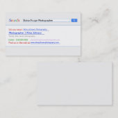 Zoekmachine Visitekaartje (Voorkant / Achterkant)