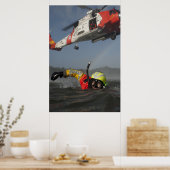 Zoekopdracht en reddingsoperatie op kustwacht poster (Keuken)