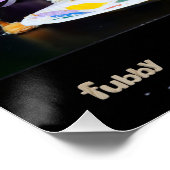 Zoekplaat van feestende Fubby's op een verjaardag Perfect Poster (Hoek)