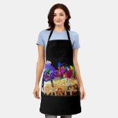 Zoekplaat van feestende Fubby's op een verjaardag Schort (Gedragen)