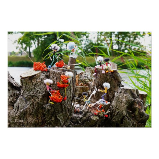 Zoekplaatje van Fubby activiteit bessengevecht. Perfect Poster (Voorkant)