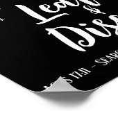 Zoekscripts zwart poster (Hoek)