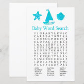 Zoekspel in normaal Baby shower (Voorkant / Achterkant)