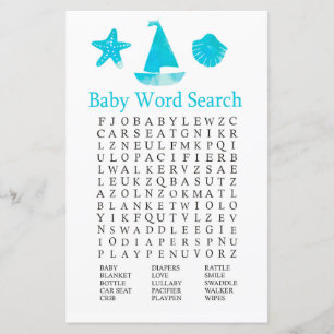 Zoekspel in normaal Baby shower