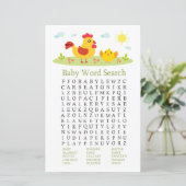 Zoekspel voor Chicken Baby shower Word (Staand voorkant)